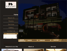 Tablet Screenshot of hotelkrome.com